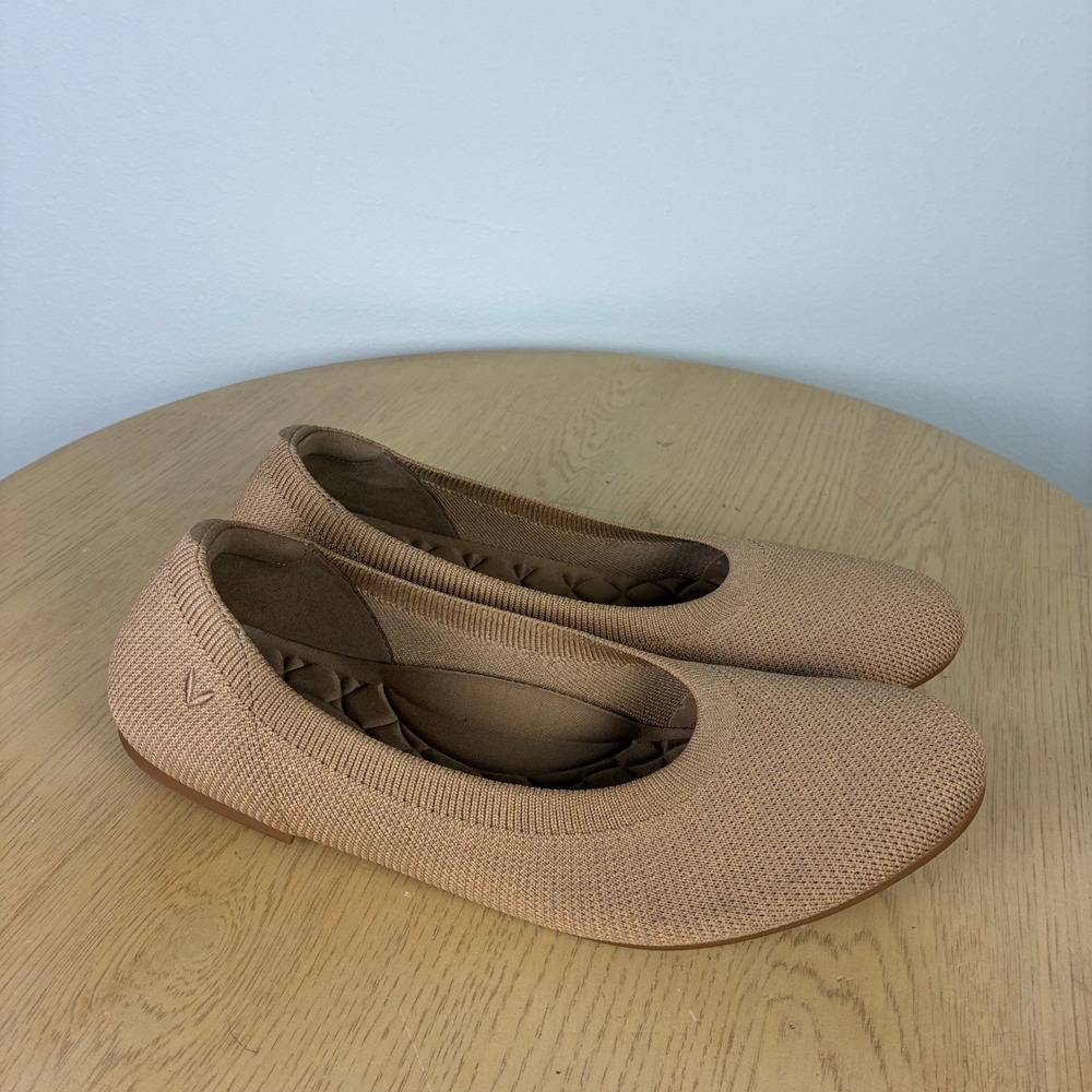 VIVAIA Claire Walker Round Toe Ballet Flats Knit Women's EU 41.5 US 10 Comfort